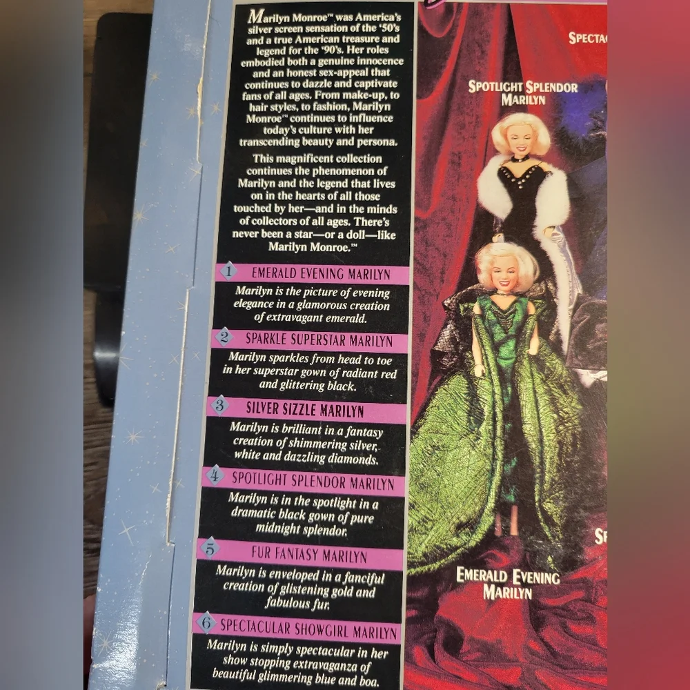 Marilyn Monroe NIB 1993 Spectacular Show‎ Girl Doll